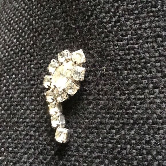 Earrings, Vintage Rhinestone Earrings, Post, Good Condition, Fancy, Sparkle, Bli - Picture 2 of 6
